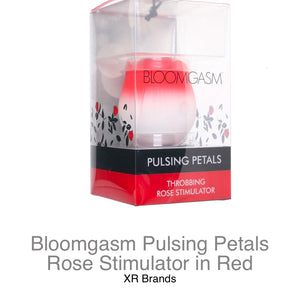 ￼Bloomgasm Pulsing petals rose stimulator in red￼￼