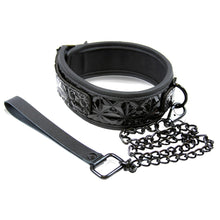 Sinful Collar with Leash in Black